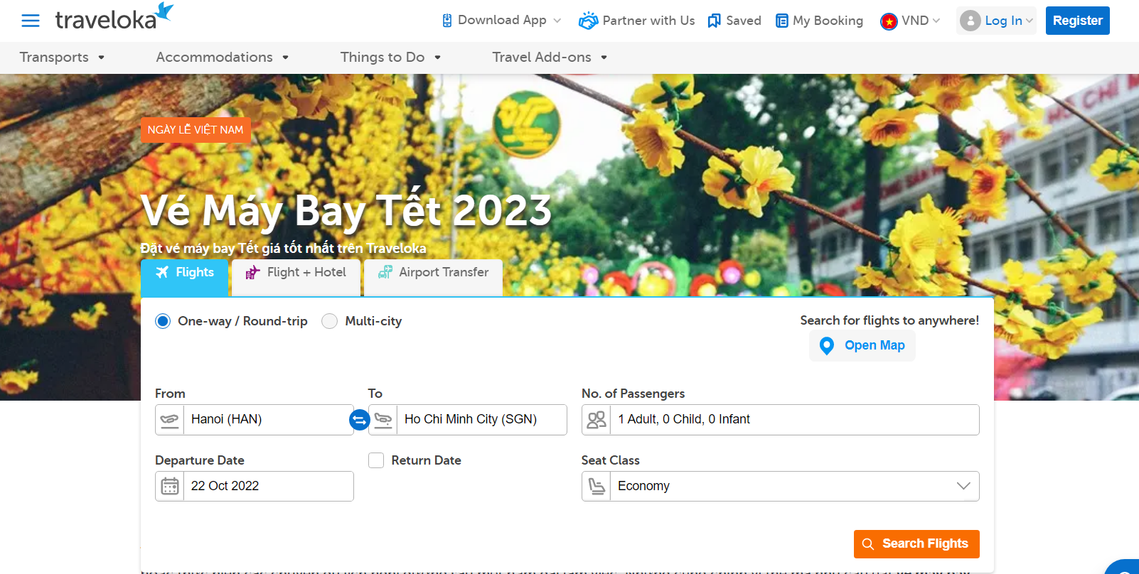 Đặt vé sớm để có được mức giá vé máy bay Tết 2023 ưu đãi (@traveloka)